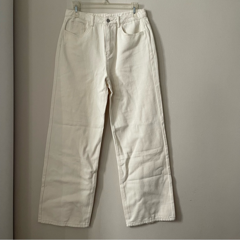 White SHEIN Denim Pants